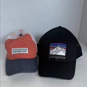 Patagonia Trucker Hat Duo - Black & Rust with Navy Bill